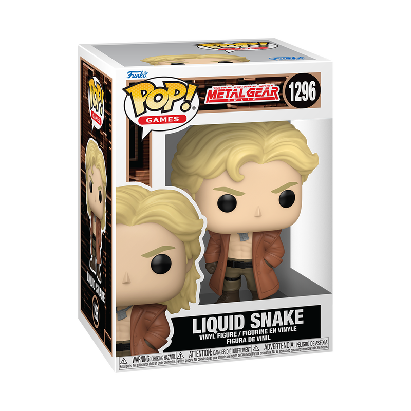 METAL GEAR SOLID S2 - POP FUNKO VINYL FIGURE 1296 LIQUID SNAKE 9CM