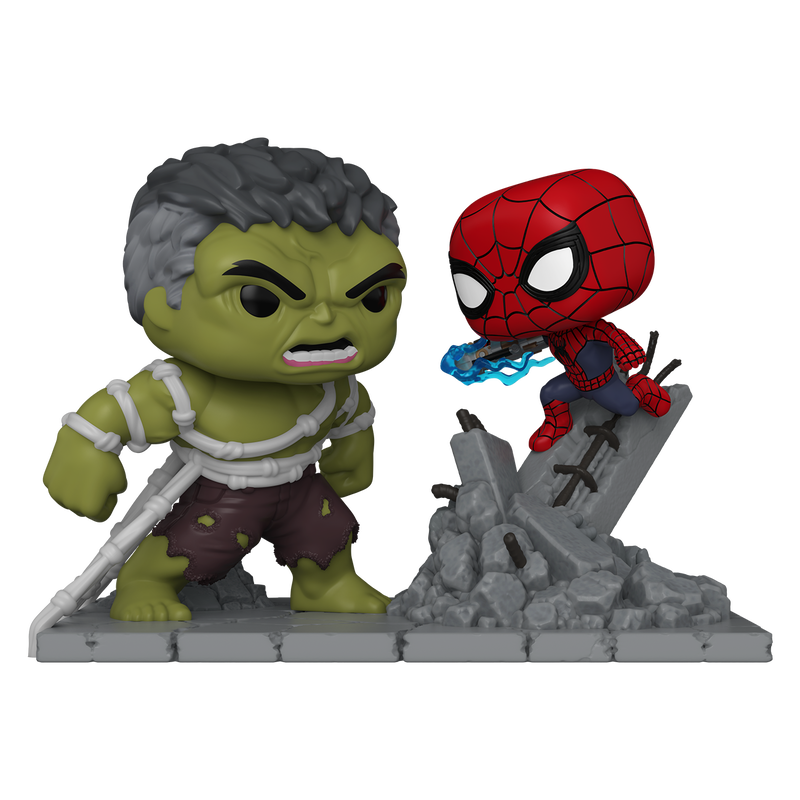 SPIDER-MAN: BRAND NEW DAY S3 - POP FUNKO MOVIE MOMENT VINYL FIGURE - SPIDER-MAN VS HULK 9CM