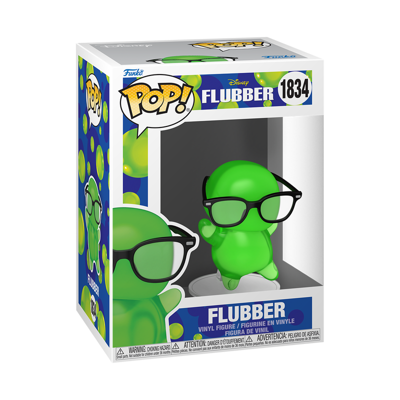 DISNEY: FLUBBER - POP FUNKO VINYL FIGURE 1834 FLUBBER (WITH GLASSES) (TRL) 9CM