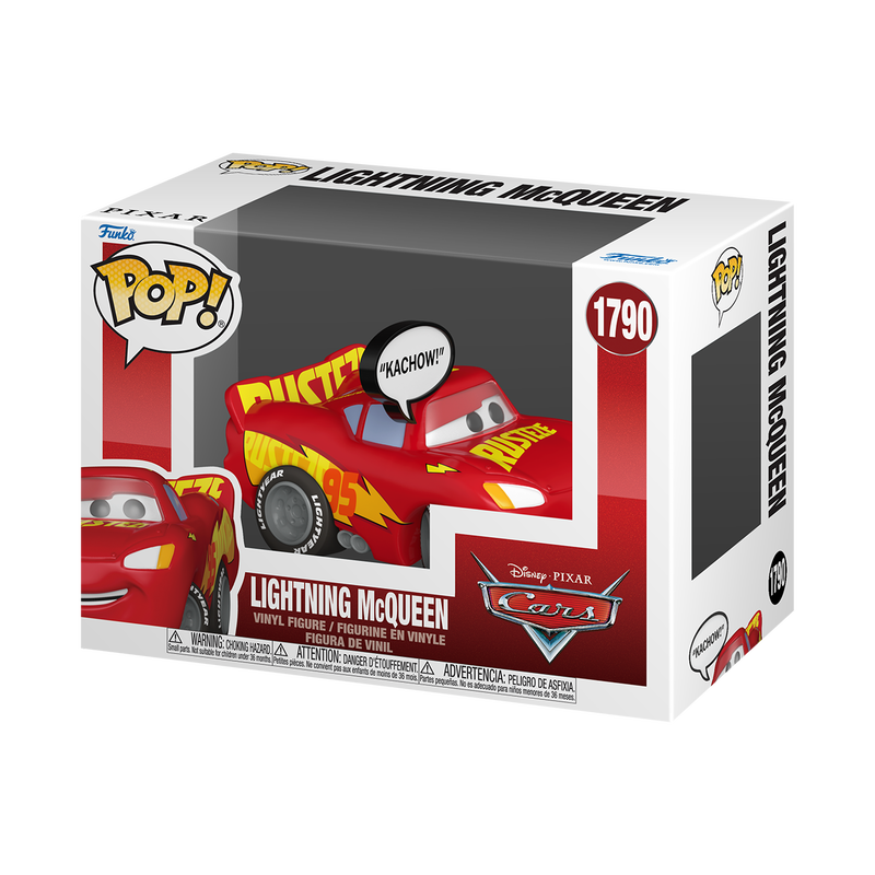 PIXAR: CARS - POP FUNKO VINYL FIGURE 1790 LIGHTNING MCQUEEN (KACHOW) 9CM