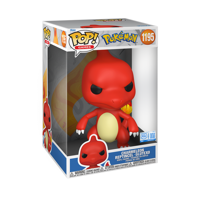 POKEMON S24 - POP FUNKO JUMBO VINYL FIGURE 1195 CHARMELEON 25CM