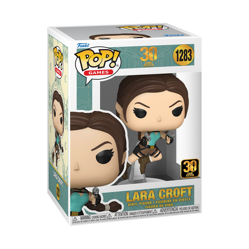 TOMB RAIDER S4 - POP FUNKO VINYL FIGURE 1283 LARA CROFT (30TH ANNIVERSARY) 9CM