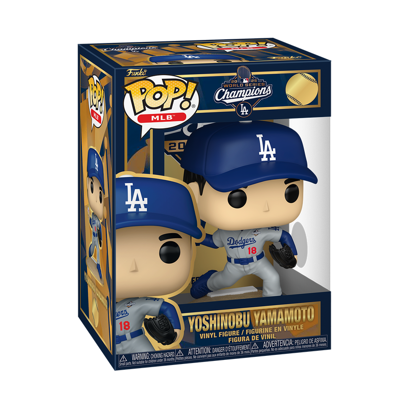 MLB S15 - POP FUNKO VINYL FIGURE - YOSHINOBU YAMAMOTO (2025 WORLD SERIES MVP) 9CM