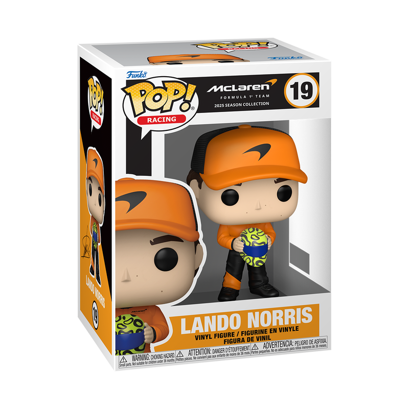 RACING: MCLAREN - POP FUNKO VINYL FIGURE 19 LANDO NORRIS 9CM