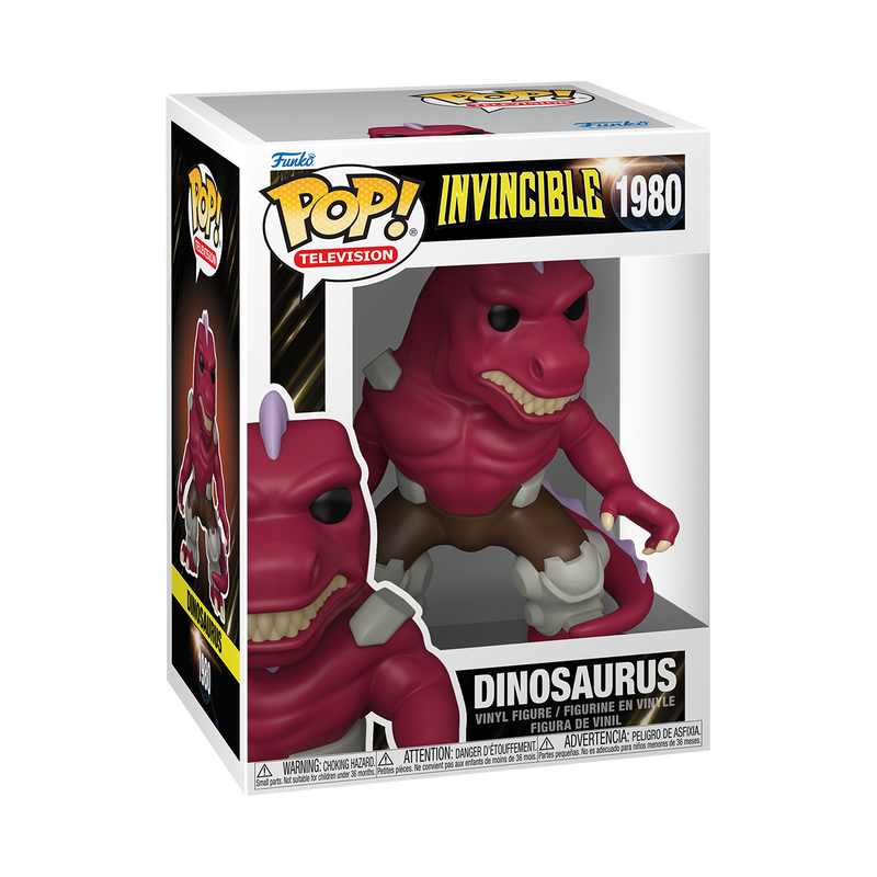 INVINCIBLE S4 - POP FUNKO VINYL FIGURE 1980 DINOSAURUS 9CM