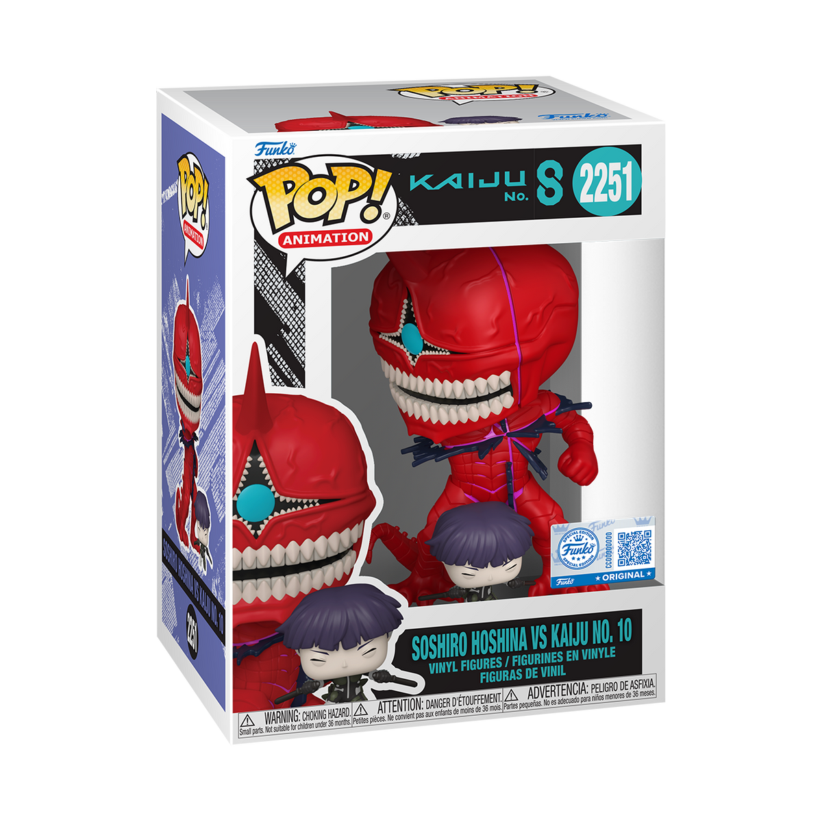 KAIJU NO8 - POP FUNKO VINYL FIGURE - HOSHINA & KAIJU 9CM FUNSIDE EXCL