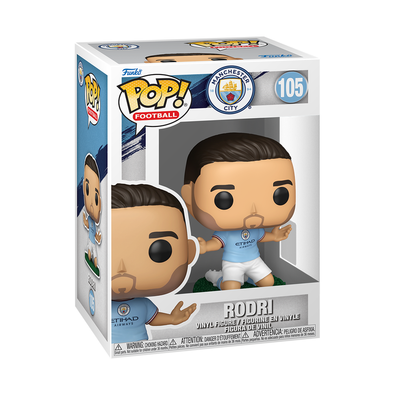 MANCHESTER CITY FC 2026 - POP FUNKO VINYL FIGURE 105 RODRI 9CM