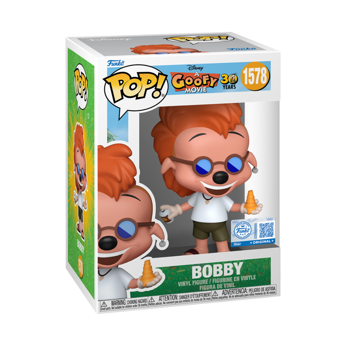 DISNEY: A GOOFY MOVIE - POP FUNKO VINYL FIGURE 1578 BOBBY ZIMURUSKI 9CM