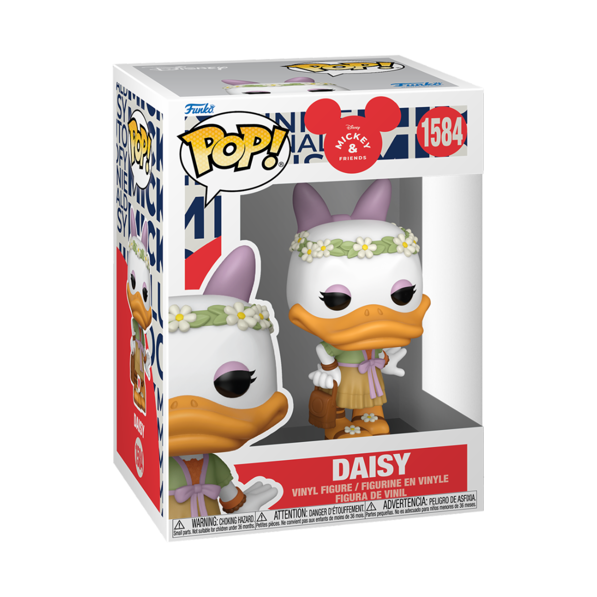 DISNEY: MICKEY MOUSE IN REAL LIFE - POP FUNKO VINYL FIGURE 1584 DAISY (FESTIVAL)? 9CM
