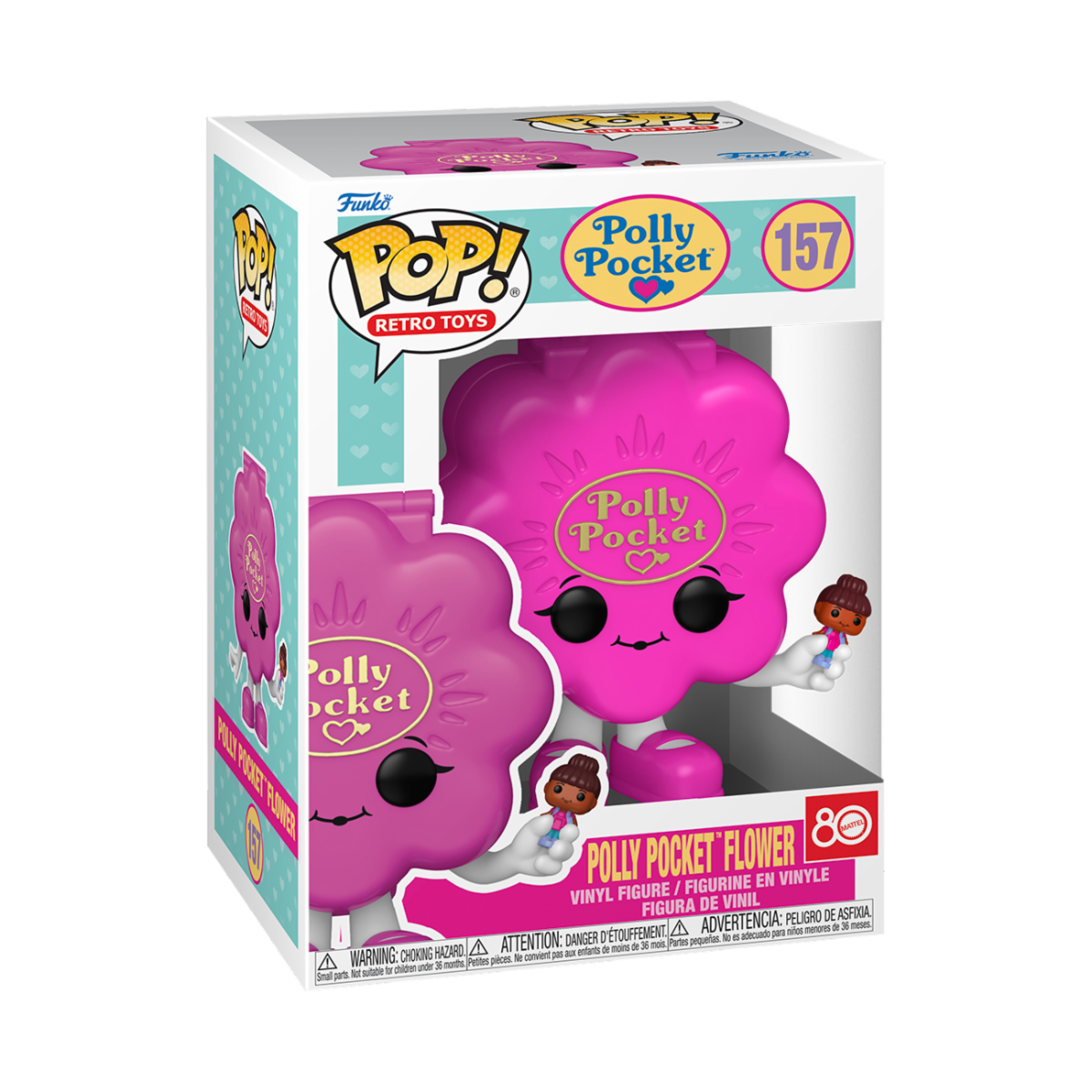 POLLY POCKET - POP FUNKO VINYL FIGURE 157 FLOWER SHELL(PK) 9CM