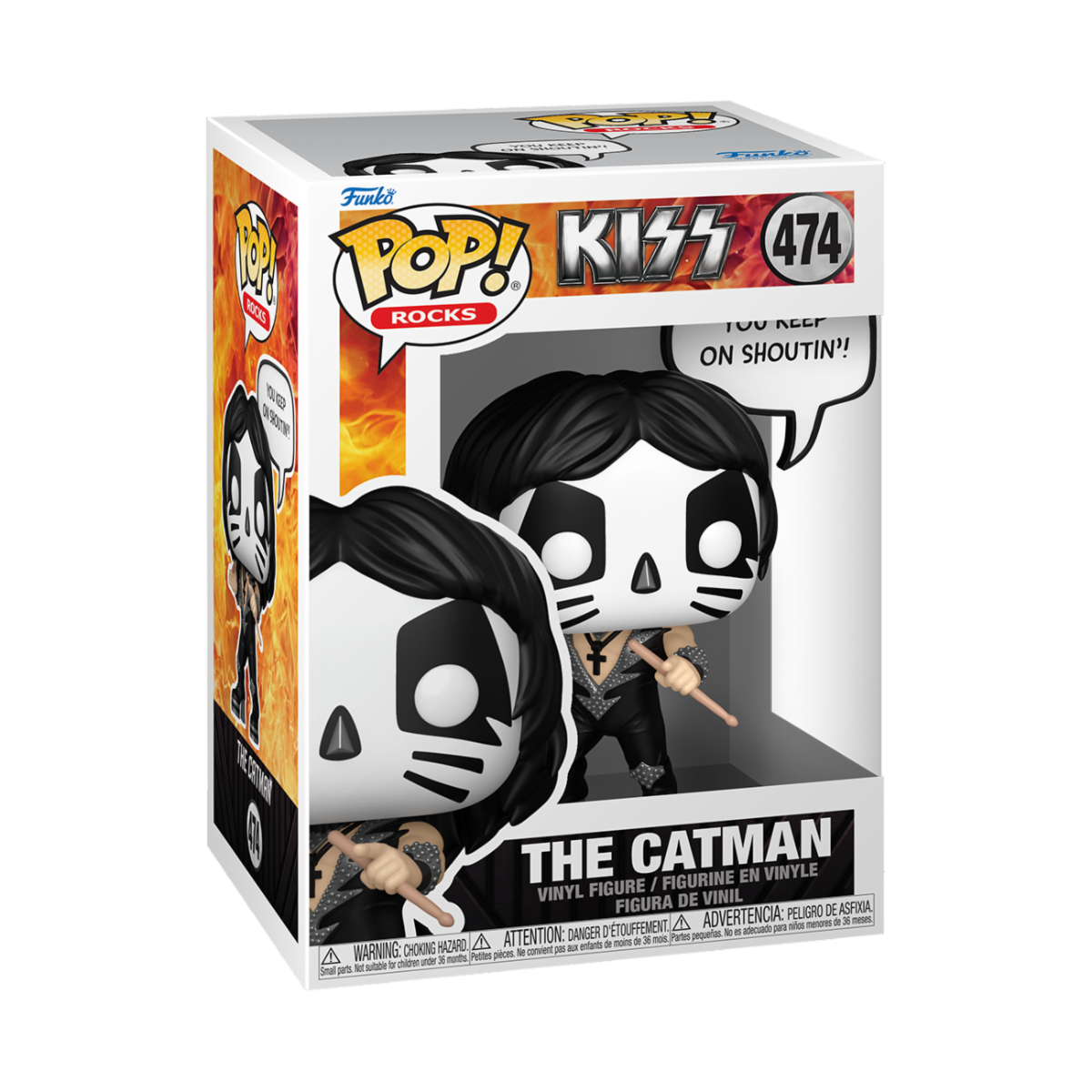 MUSIC: KISS - POP FUNKO VINYL FIGURE 474 THE CATMAN 9CM