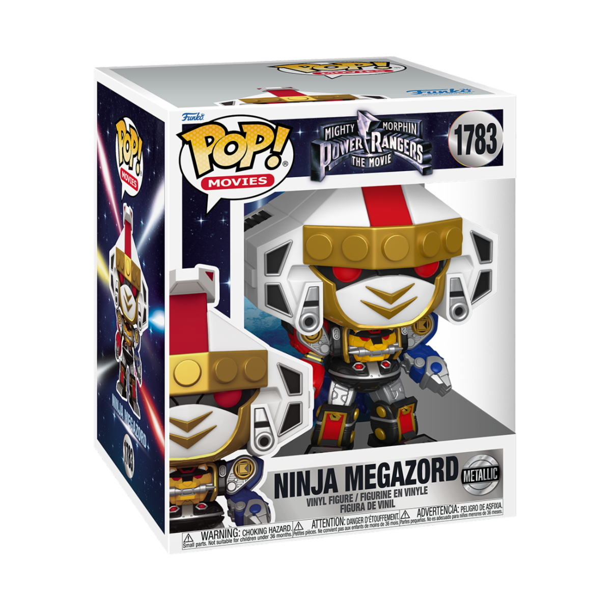 MIGHTY MORPHIN POWER RANGER: THE MOVIE - POP FUNKO SUPER VINYL FIGURE 1783 NINJA MEGAZORD(MT) 15CM