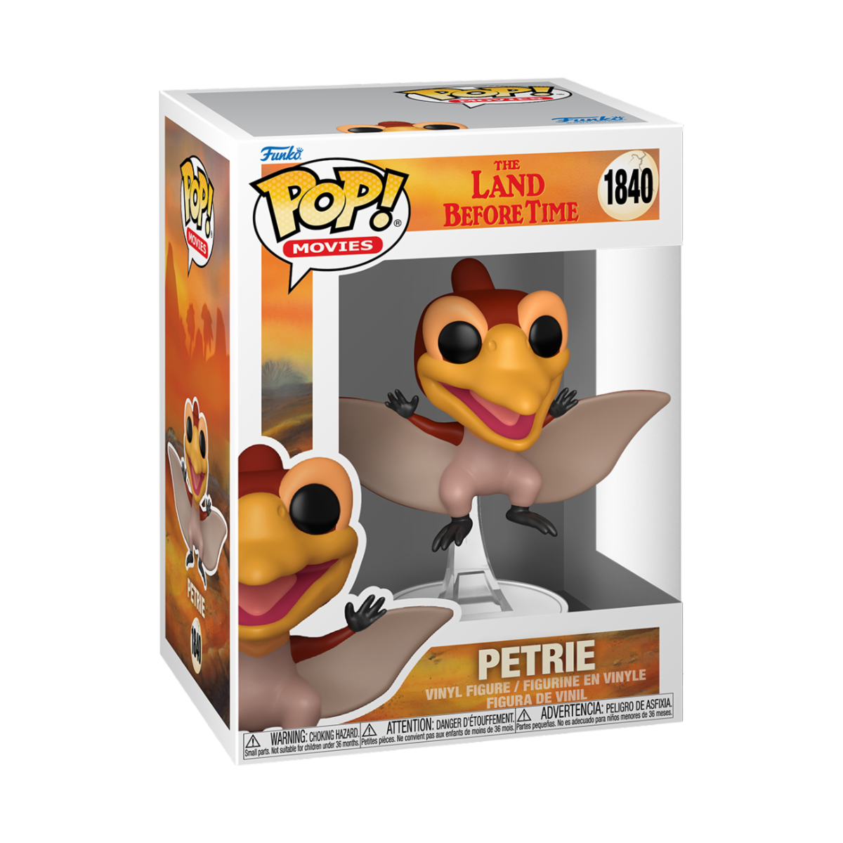 THE LAND BEFORE TIME - POP FUNKO VINYL FIGURE 1840 PETRIE 9CM