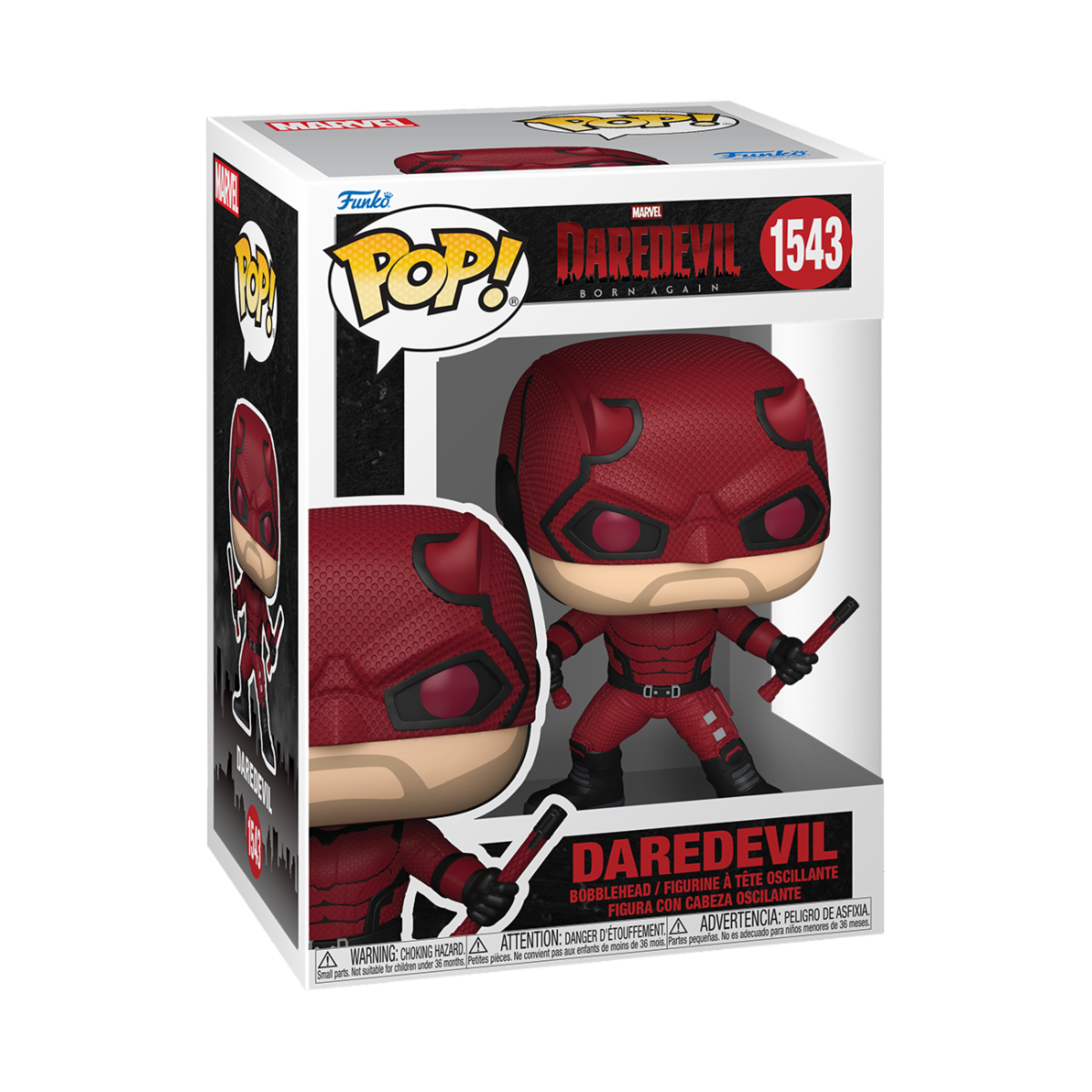 MARVEL: DAREDEVIL BORN AGAIN - POP FUNKO VINYL FIGURE 1543 DAREDEVIL 9CM