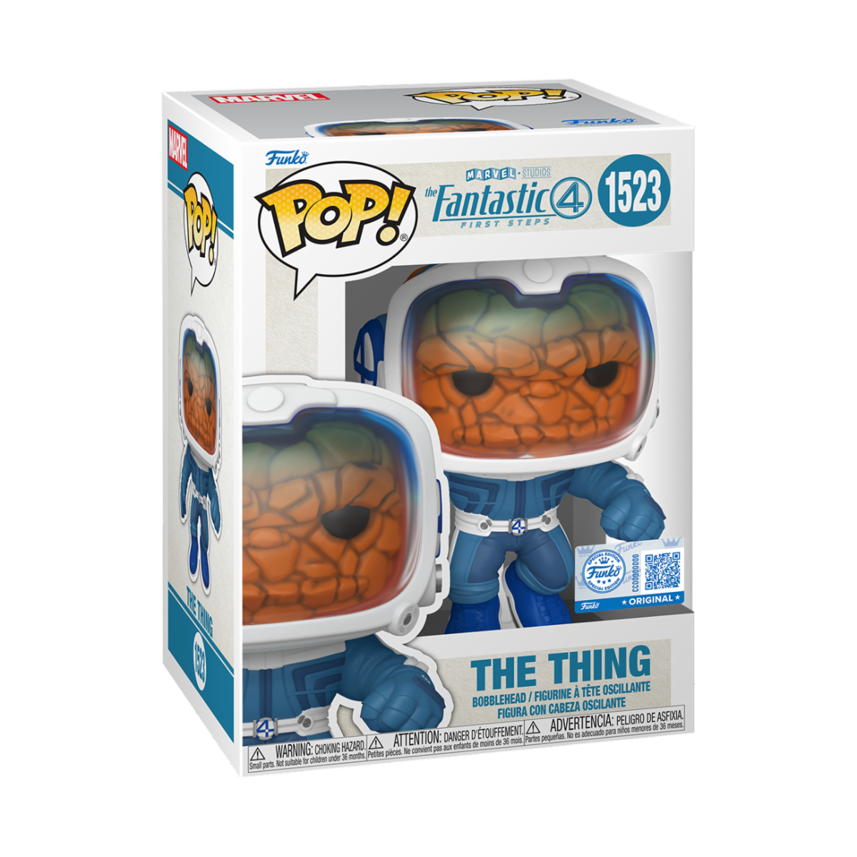 MARVEL: FANTASTIC FOUR - POP FUNKO VINYL FIGURE 1523 THE THING 9CM