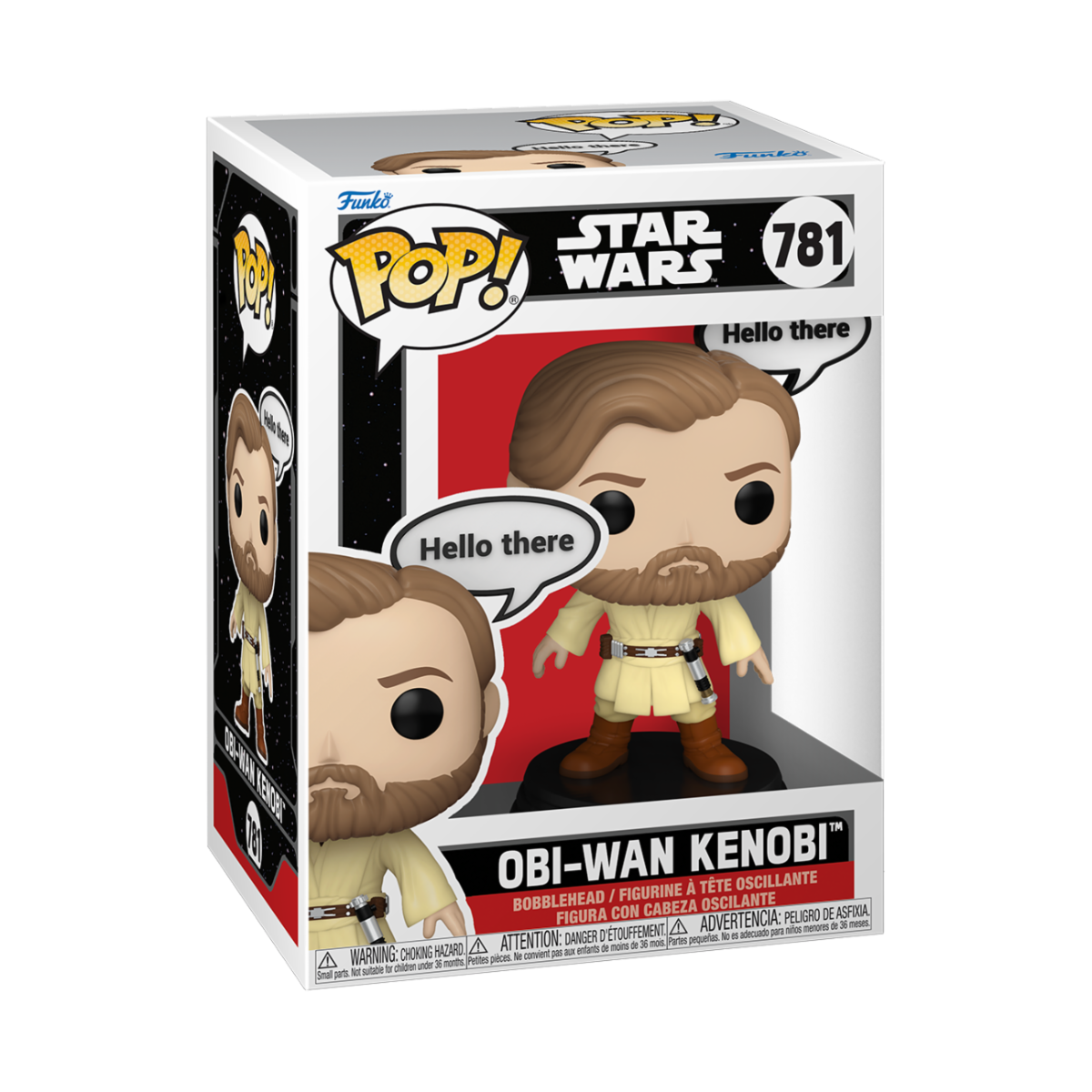STAR WARS - POP FUNKO VINYL FIGURE 781 OBI-WAN KENOBI 9CM