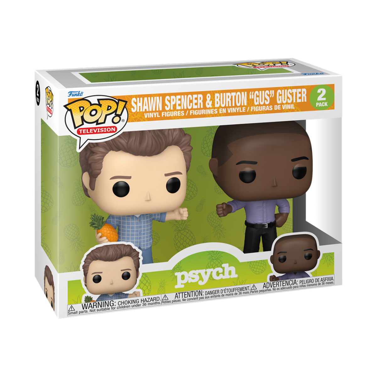 PSYCH - POP FUNKO VINYL FIGURE 2-PACK SHAWN & GUS 9CM