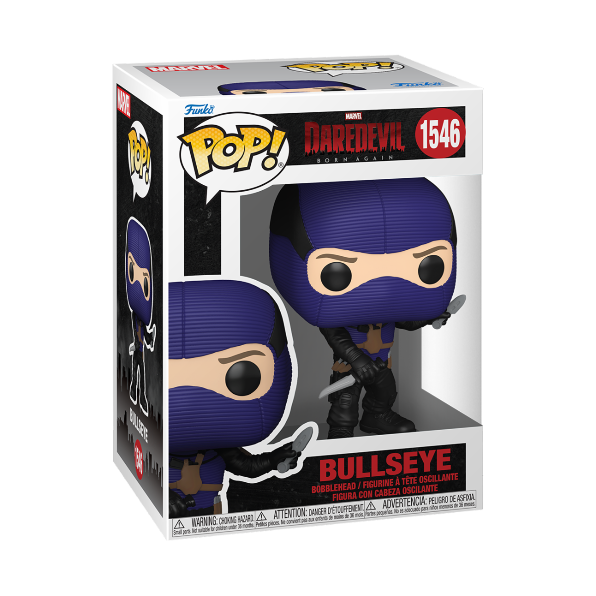 MARVEL: DAREDEVIL BORN AGAIN - POP FUNKO VINYL FIGURE 1546 BULLSEYE 9CM