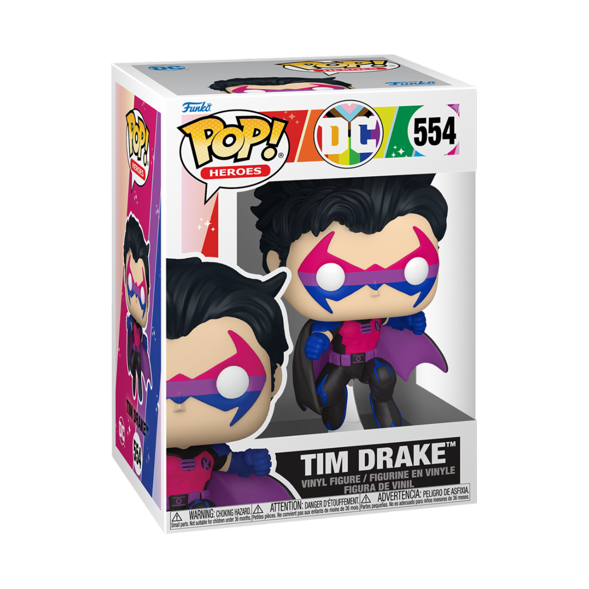 DC COMICS: PRIDE 2025 - POP FUNKO VINYL FIGURE 554 TIM DRAKE 9CM