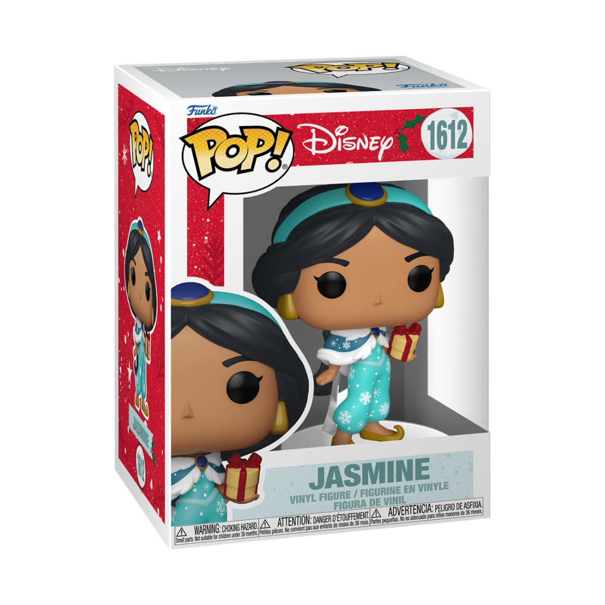 DISNEY: PRINCESS HOLIDAY - POP FUNKO VINYL FIGURE - JASMINE 9CM