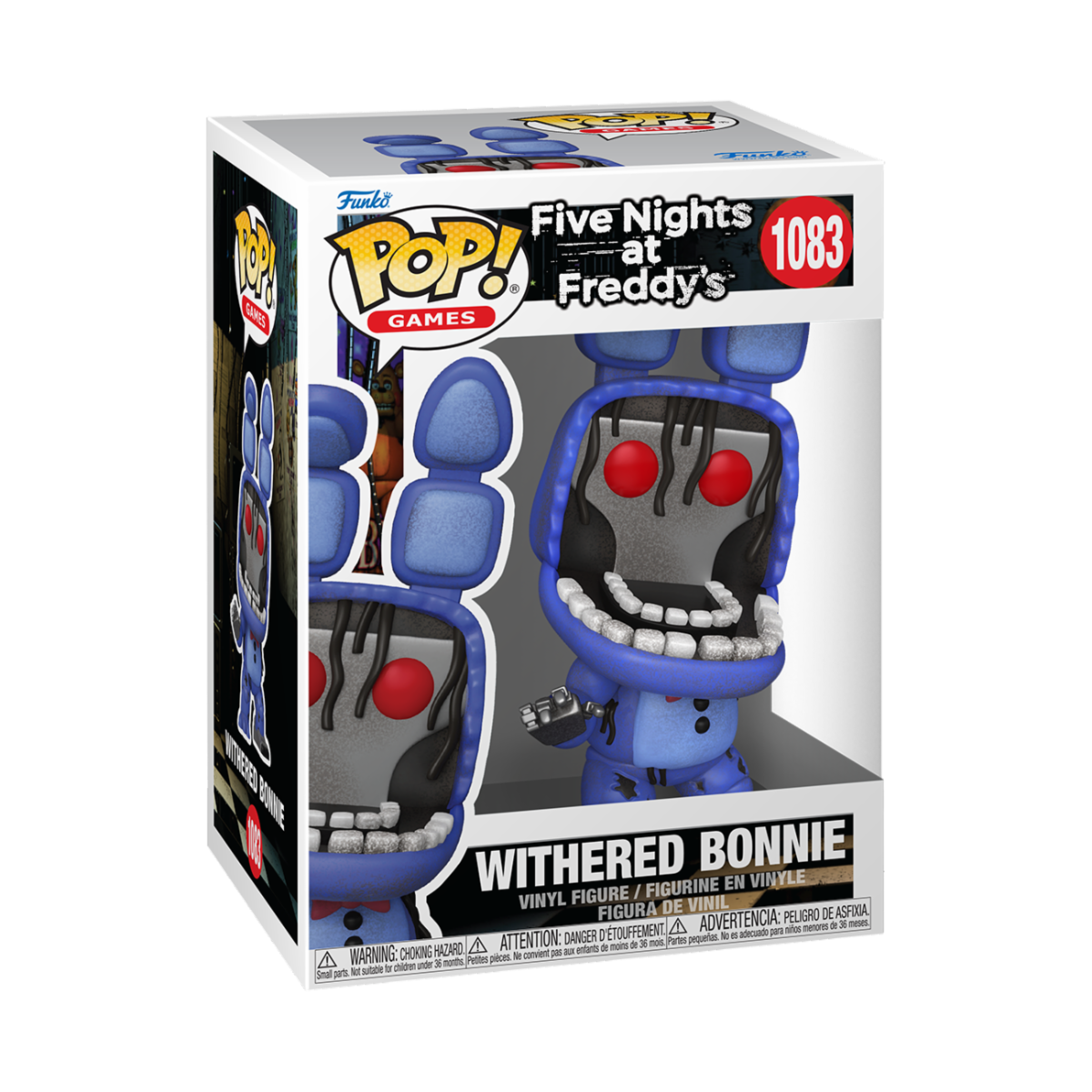 FIVE NIGHTS AT FREDDY'S - POP FUNKO VINYL FIGURE 1083 WITHERED BONNIE 9CM