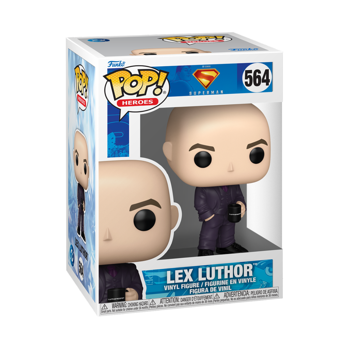 DC COMICS: SUPERMAN (2025) - POP FUNKO VINYL FIGURE 564 LEX LUTHOR 9CM