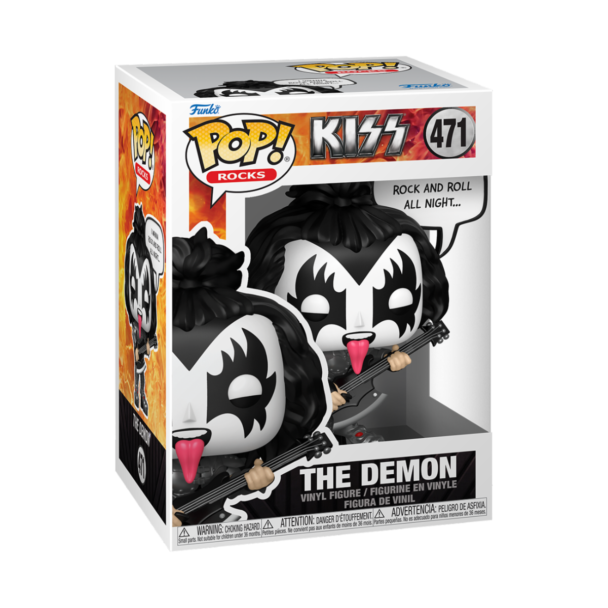 MUSIC: KISS - POP FUNKO VINYL FIGURE 471 THE DEMON 9CM