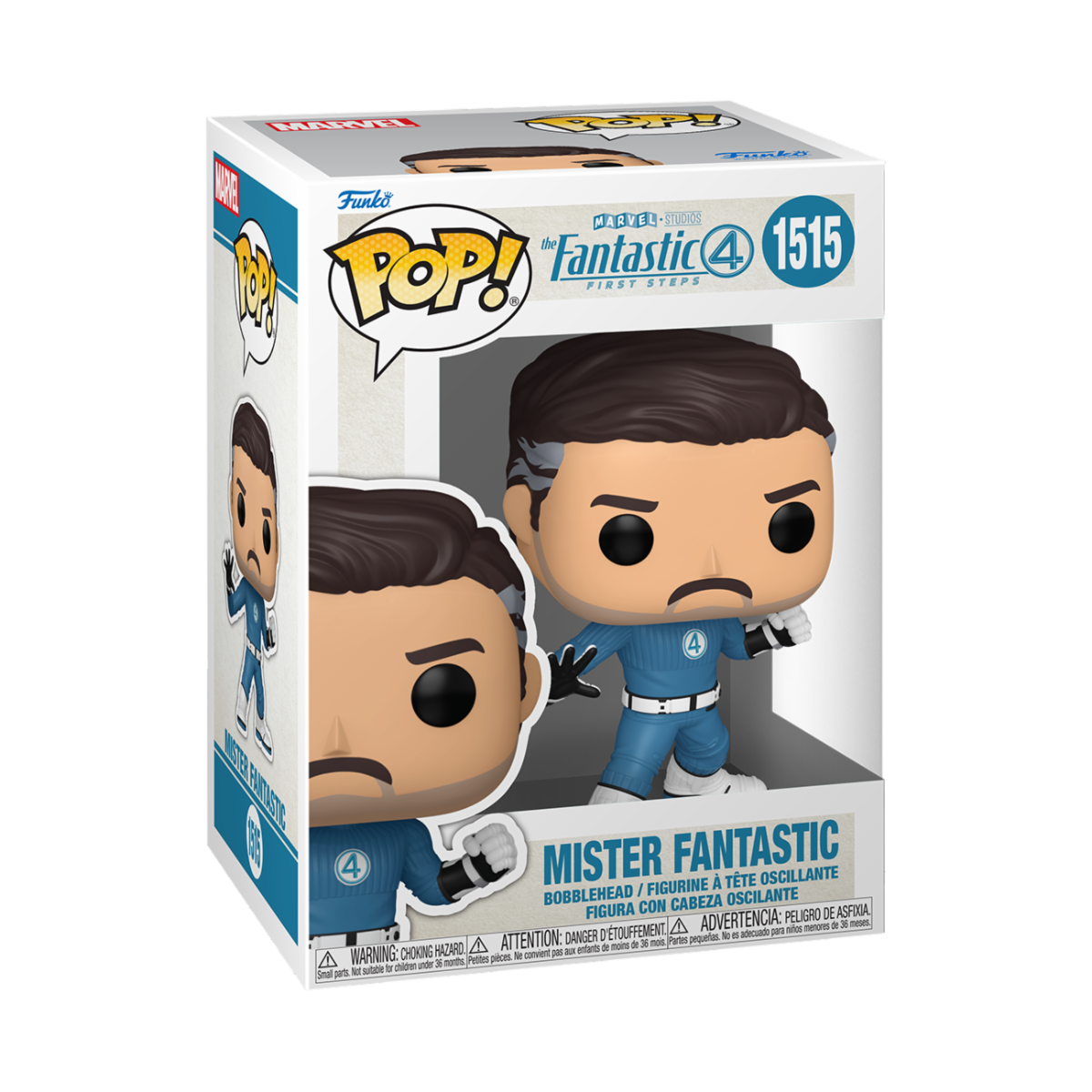MARVEL: THE FANTASTIC FOUR: FIRST STEPS - POP FUNKO VINYL FIGURE 1515 MR. FANTASTIC 9CM