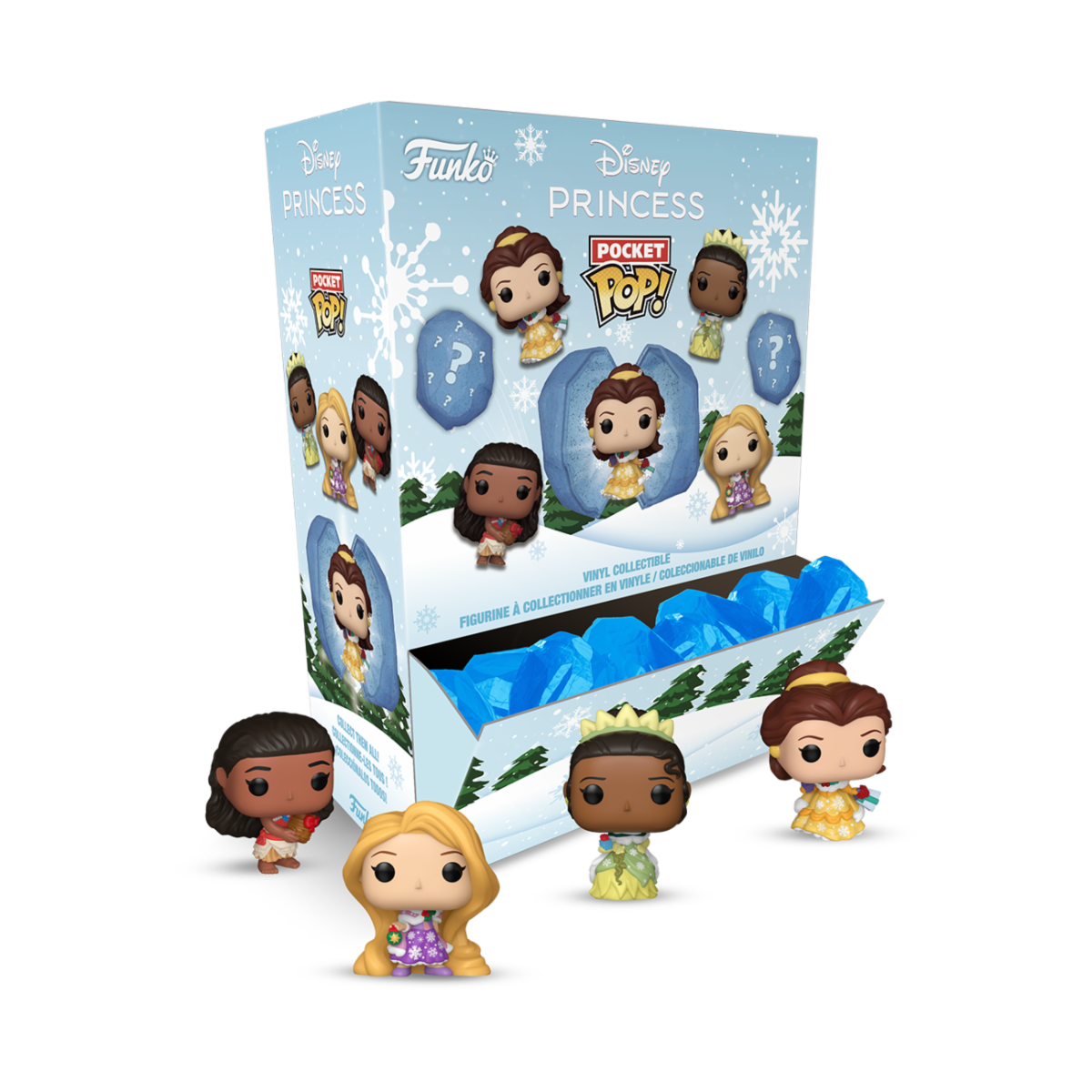 DISNEY: PRINCESS - POCKET POP VINYL FIGURE - CHARACTERS 12PC PDQ