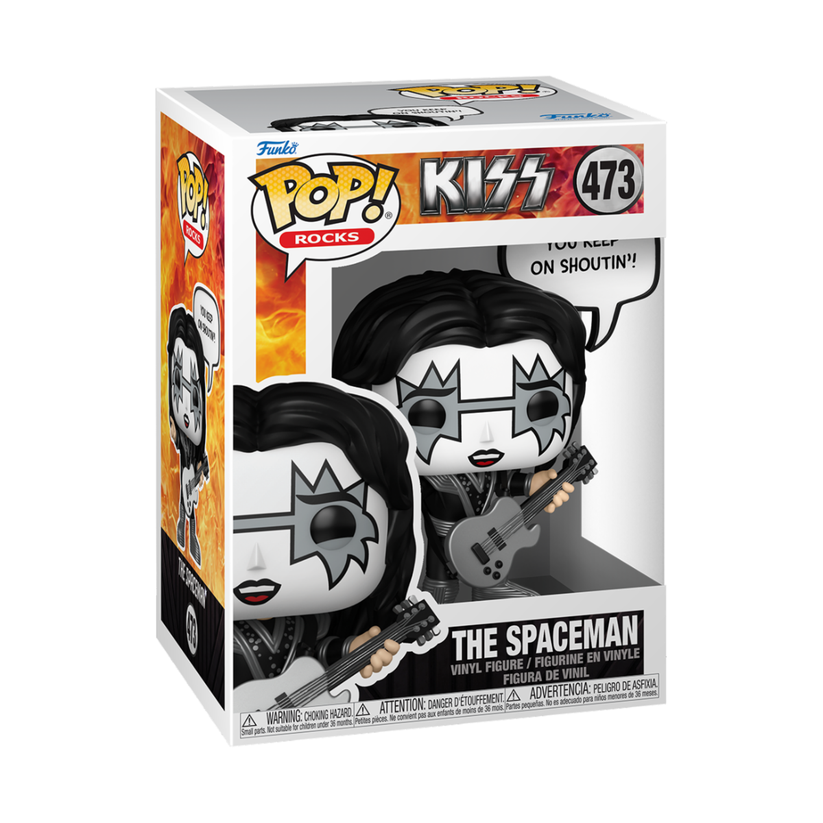 MUSIC: KISS - POP FUNKO VINYL FIGURE 473 THE SPACEMAN 9CM