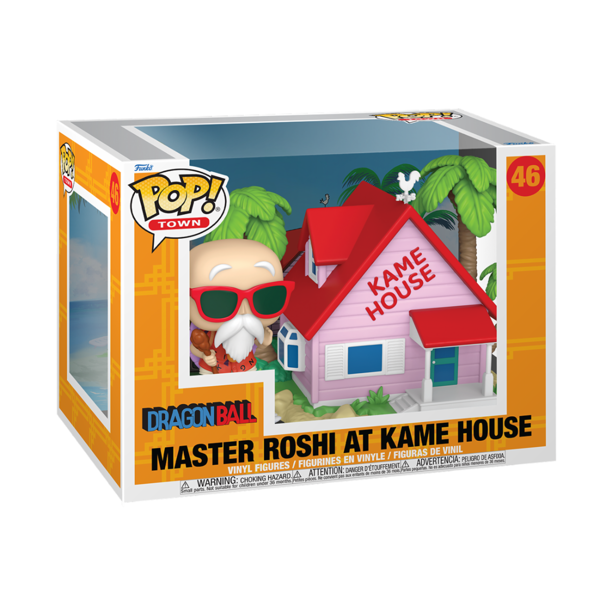 DRAGON BALL - POP FUNKO TOWN VINYL FIGURE 46 KAME HOUSE W/MASTER ROSHI