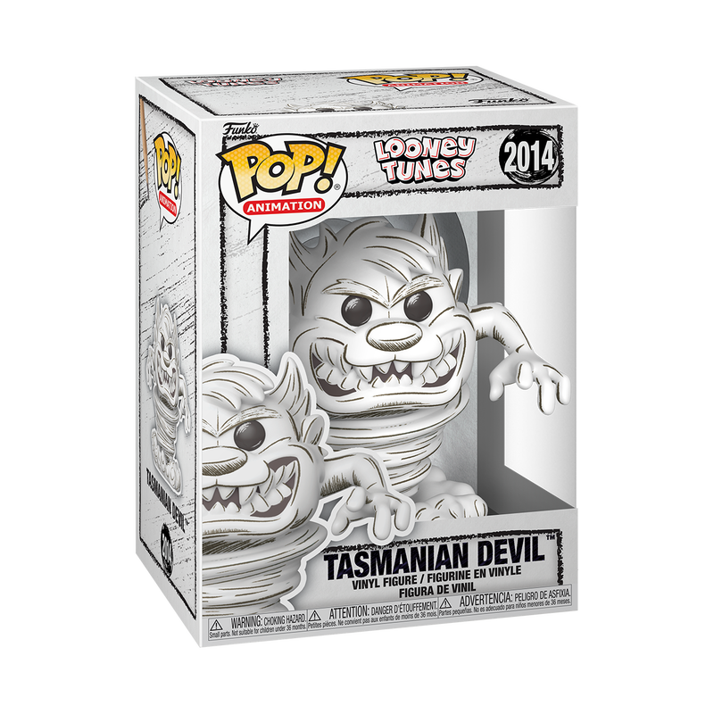 LOONEY TUNES - POP FUNKO VINYL FIGURE 2014 TASMANIAN DEVIL (SKETCHED) 9CM