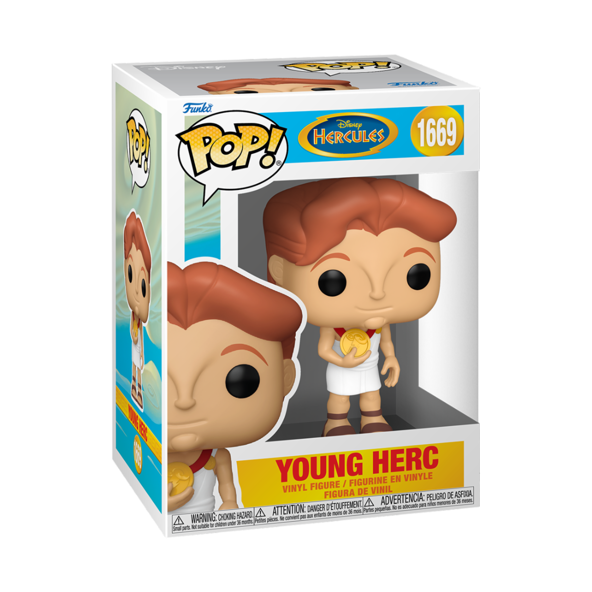 DISNEY - HERCULES 25TH ANNIVERSARY - POP FUNKO VINYL FIGURE 1669 YOUNG HERC 9CM