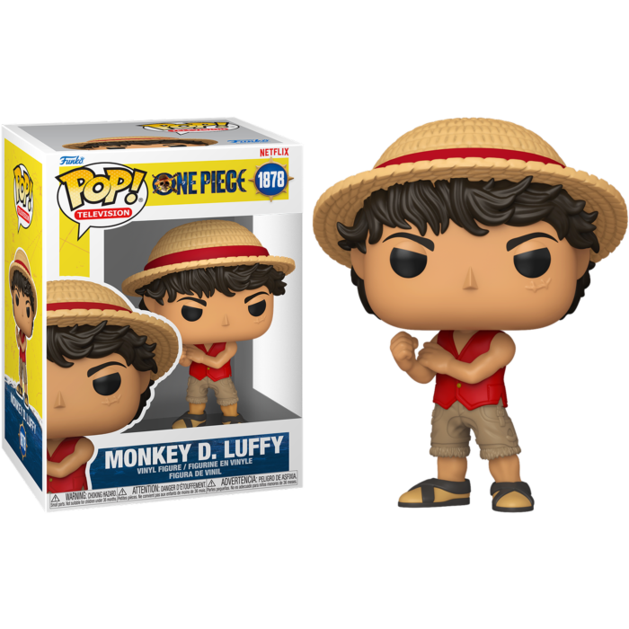NETFLIX: ONE PIECE (LA) - POP FUNKO VINYL FIGURE 1878 MONKEY D. LUFFY 9CM