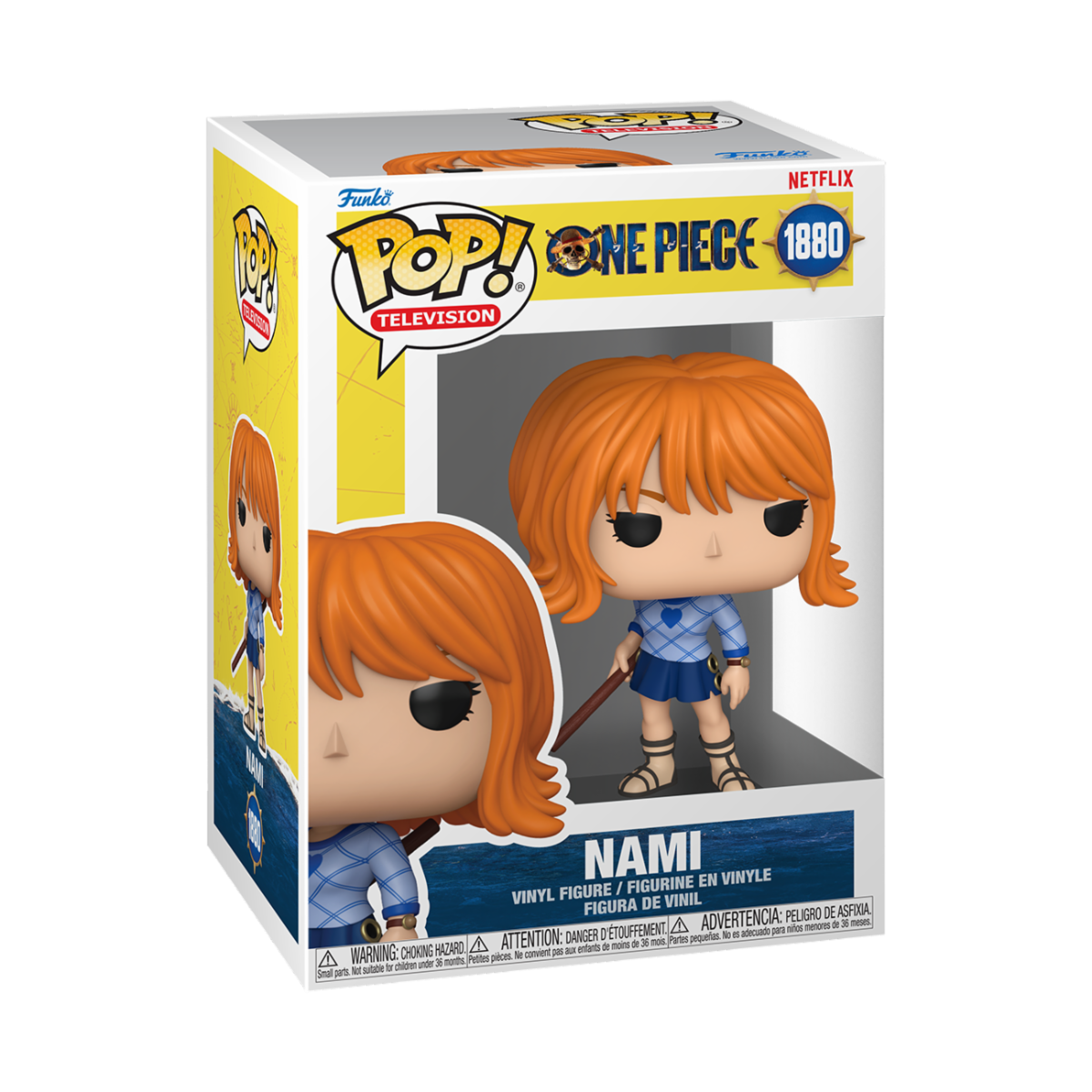 NETFLIX: ONE PIECE (LA) - POP FUNKO VINYL FIGURE 1880 NAMI 9CM