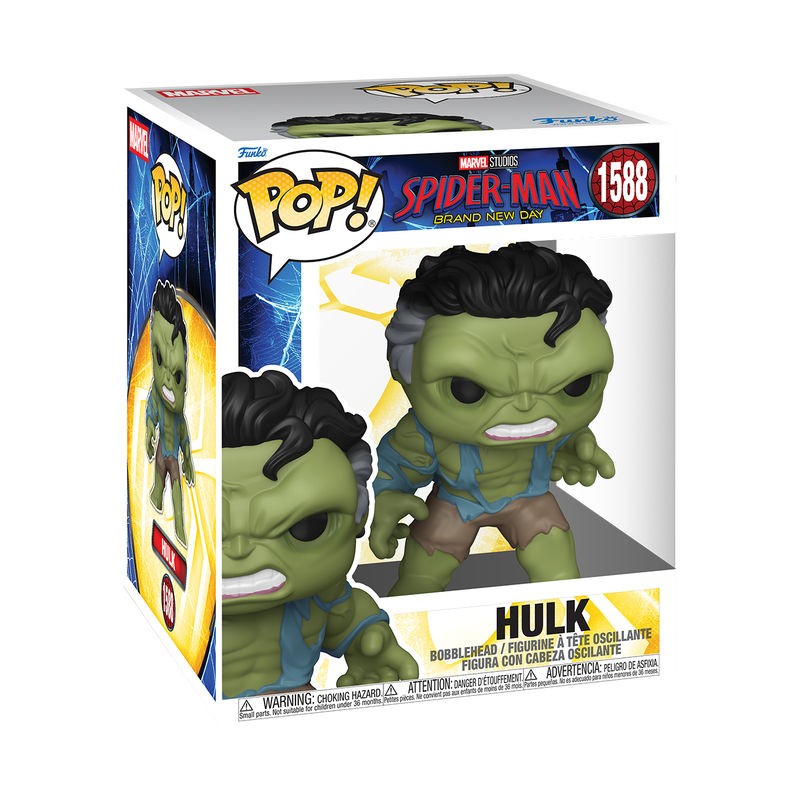 SPIDER-MAN: BRAND NEW DAY - POP FUNKO SUPER VINYL FIGURE 1588 HULK 15CM