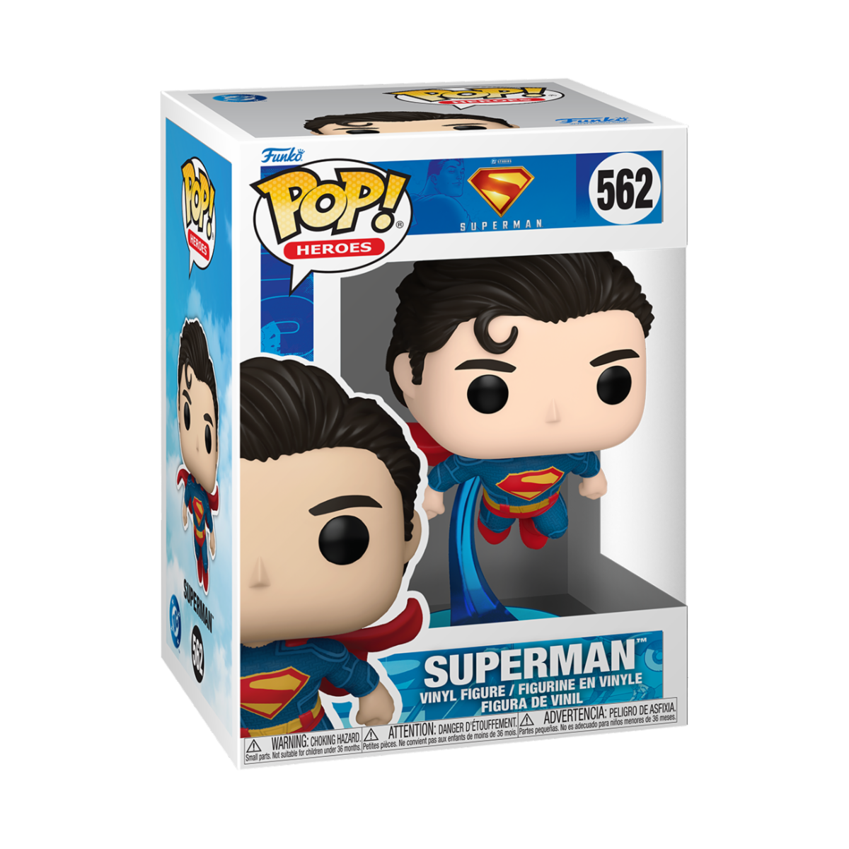 DC COMICS: SUPERMAN (2025) - POP FUNKO VINYL FIGURE 562 SUPERMAN 9CM