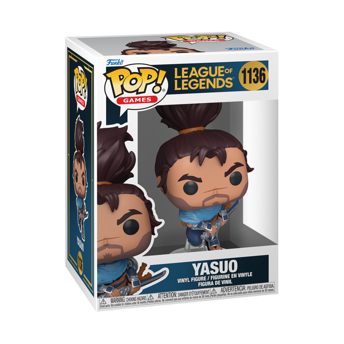 LEAGUE OF LEGENDS - POP FUNKO VINYL FIGURE 1136 YASUO 9CM