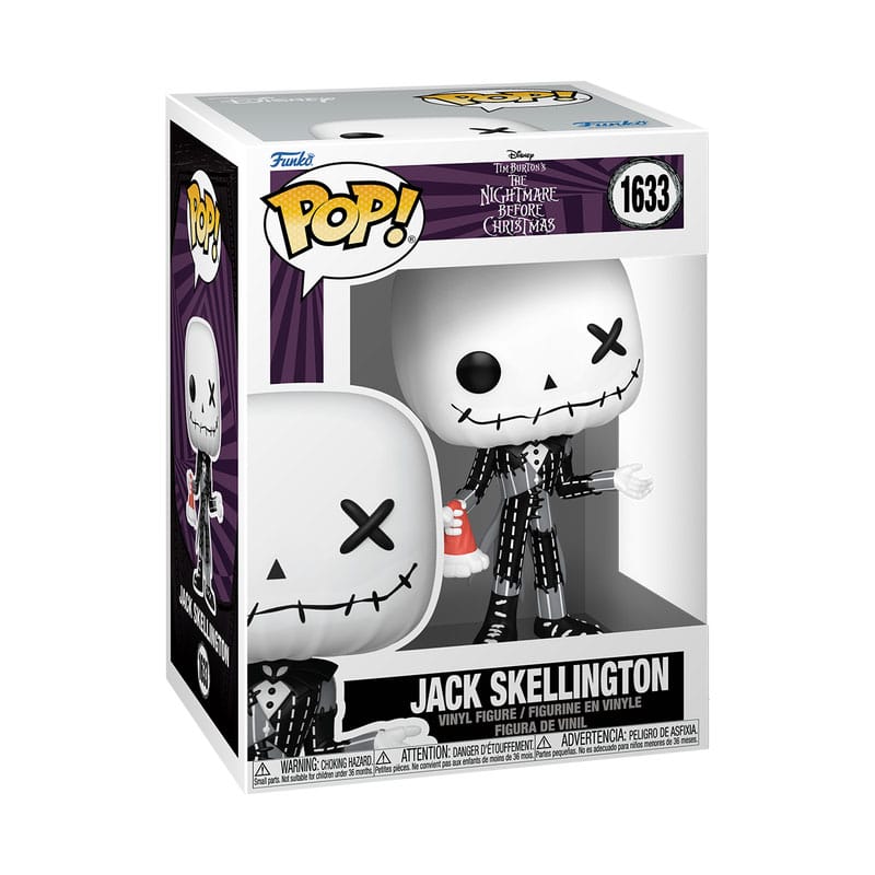 NIGHTMARE BEFORE CHRISTMAS - POP FUNKO VINYL FIGURE 1633 JACK SKELLINGTON (PATCHWORK) 9CM