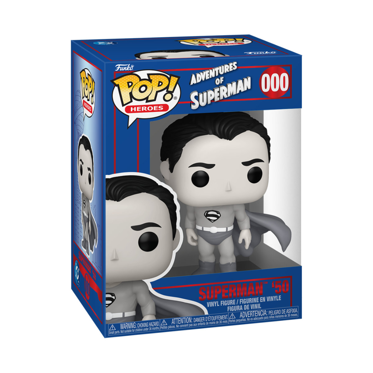 DC COMICS: SHIELD THROUGH THE AGES - POP FUNKO VINYL FIGURE 000 SUPERMAN '50 9CM