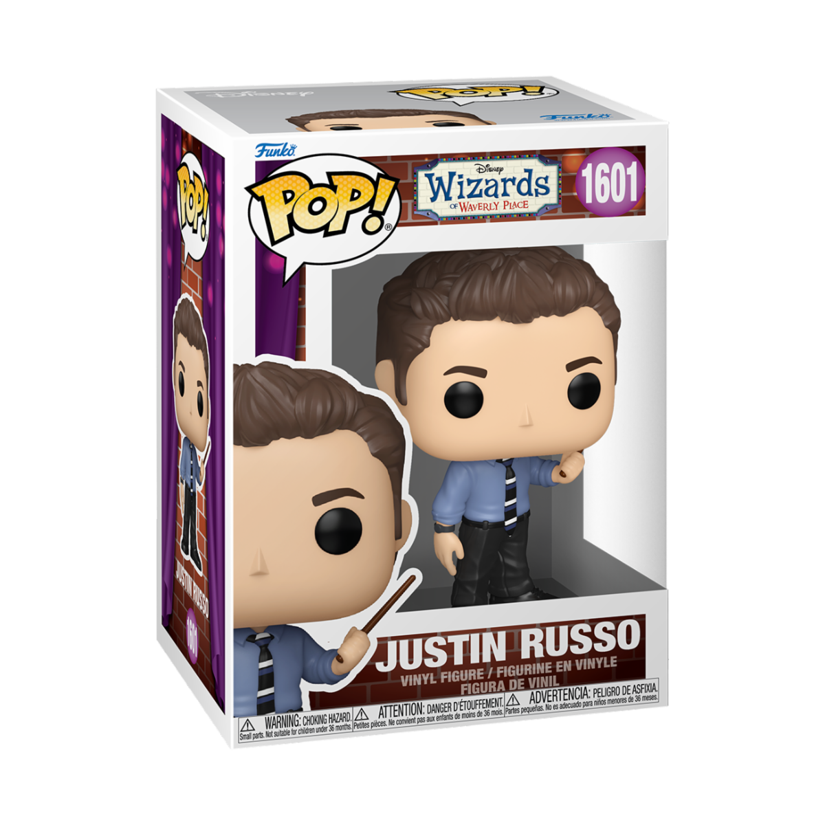 WIZARDS OF WAVERLY PLACE - POP FUNKO VINYL FIGURE 1601 JUSTIN RUSSO 9CM