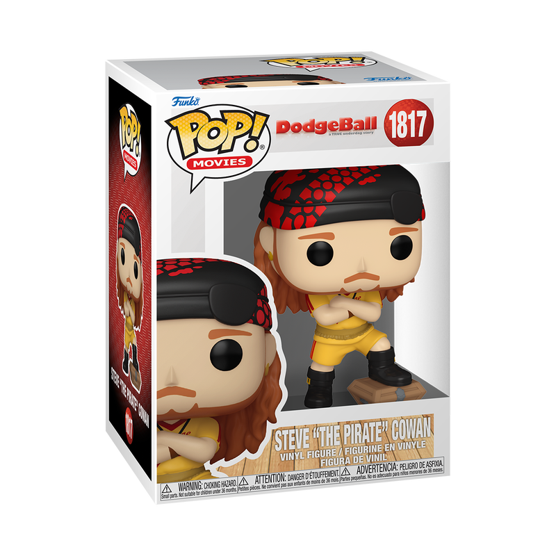 DODGEBALL - POP FUNKO VINYL FIGURE 1817 STEVE "THE PIRATE" COWAN 9CM