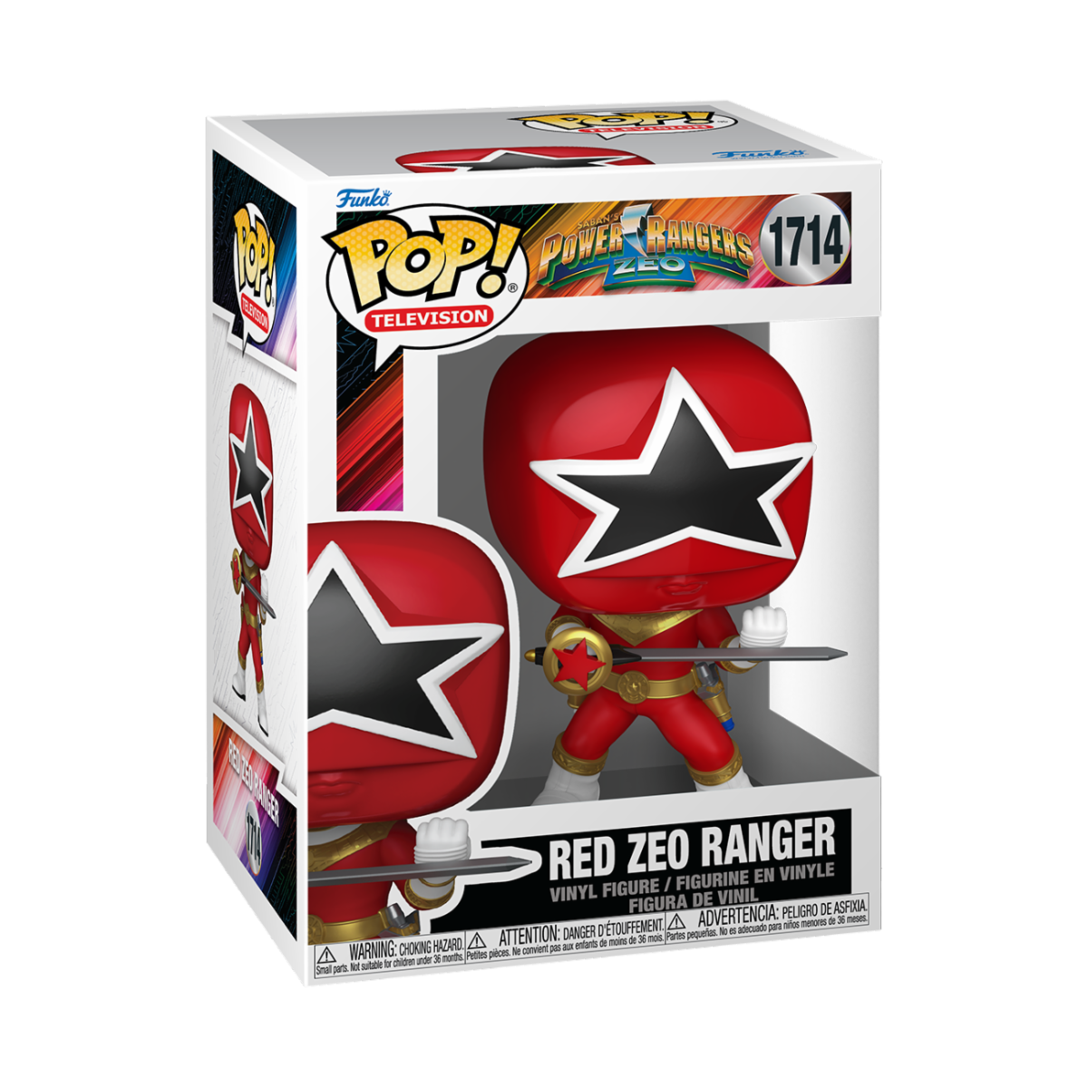 POWER RANGERS GENERATION - POP FUNKO VINYL FIGURE 1714 RED ZEO RANGER 9CM