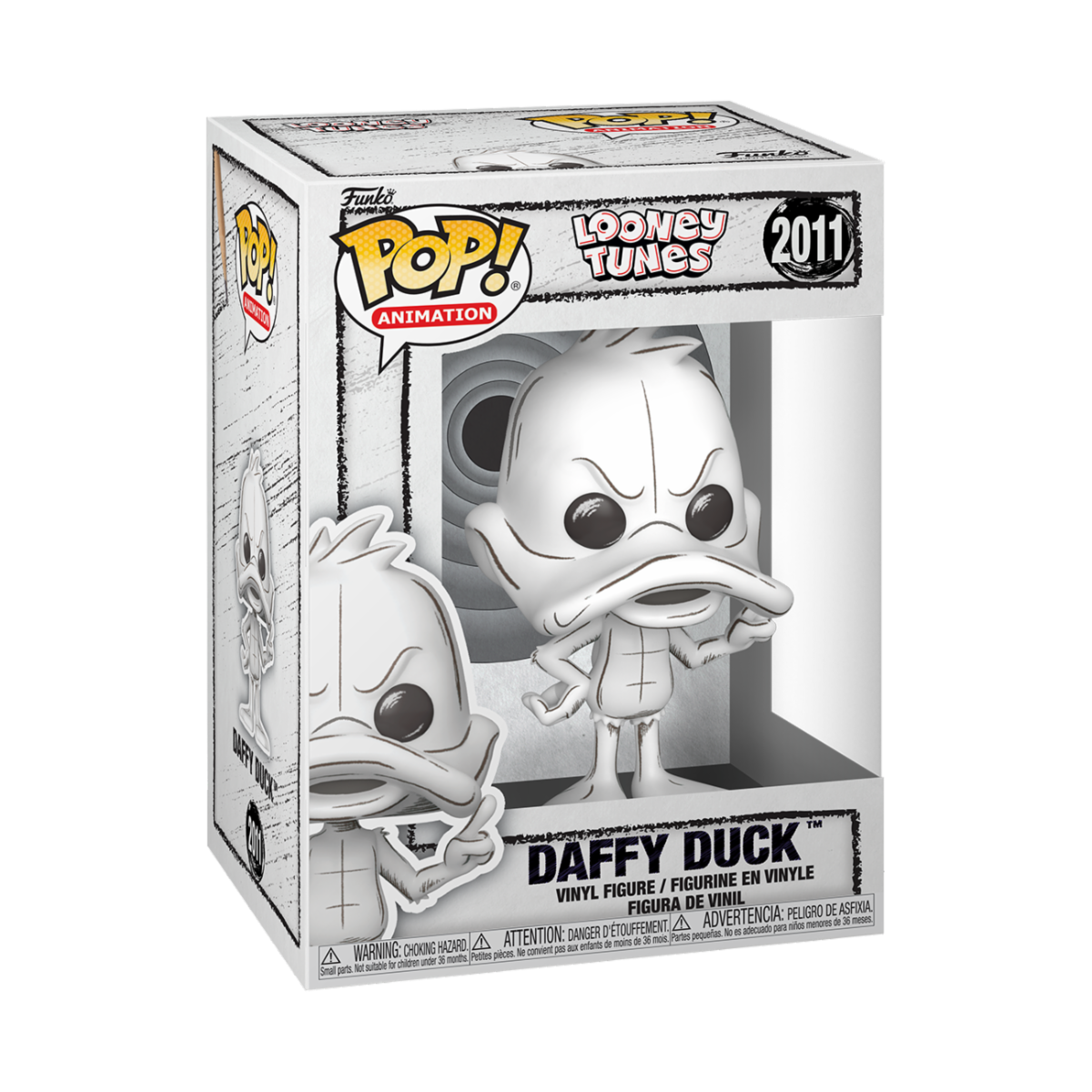 LOONEY TUNES - POP FUNKO VINYL FIGURE 2011 DAFFY DUCK (SKETCHED) 9CM
