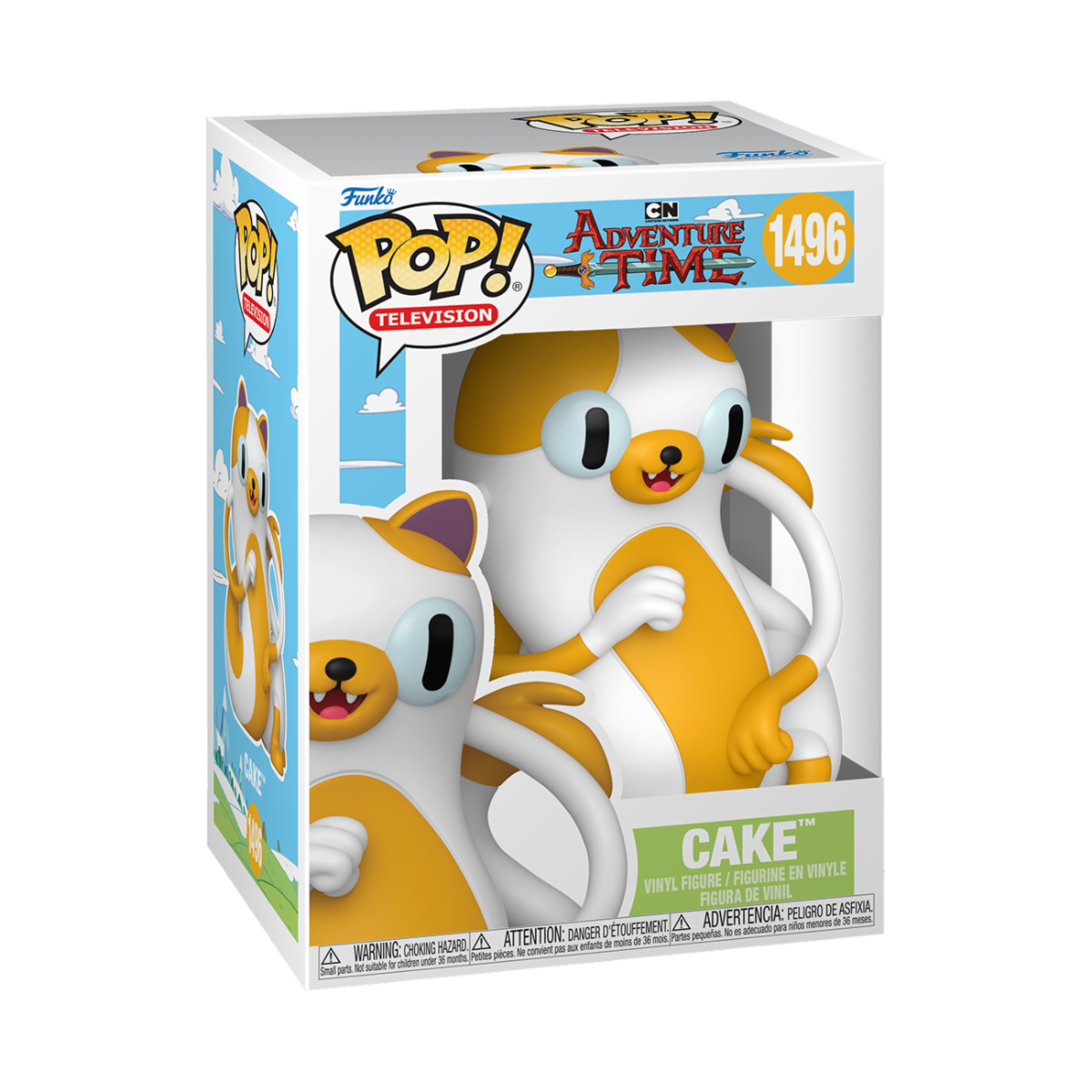 ADVENTURE TIME: FIONNA AND CAKE - POP FUNKO VINYL FIGURE 1496 CAKE 9CM