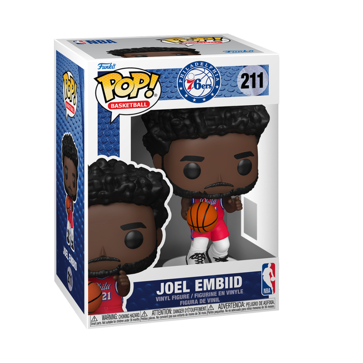 SPORTS: NBA - POP FUNKO VINYL FIGURE 211 JOEL EMBIID (76ERS) 9CM