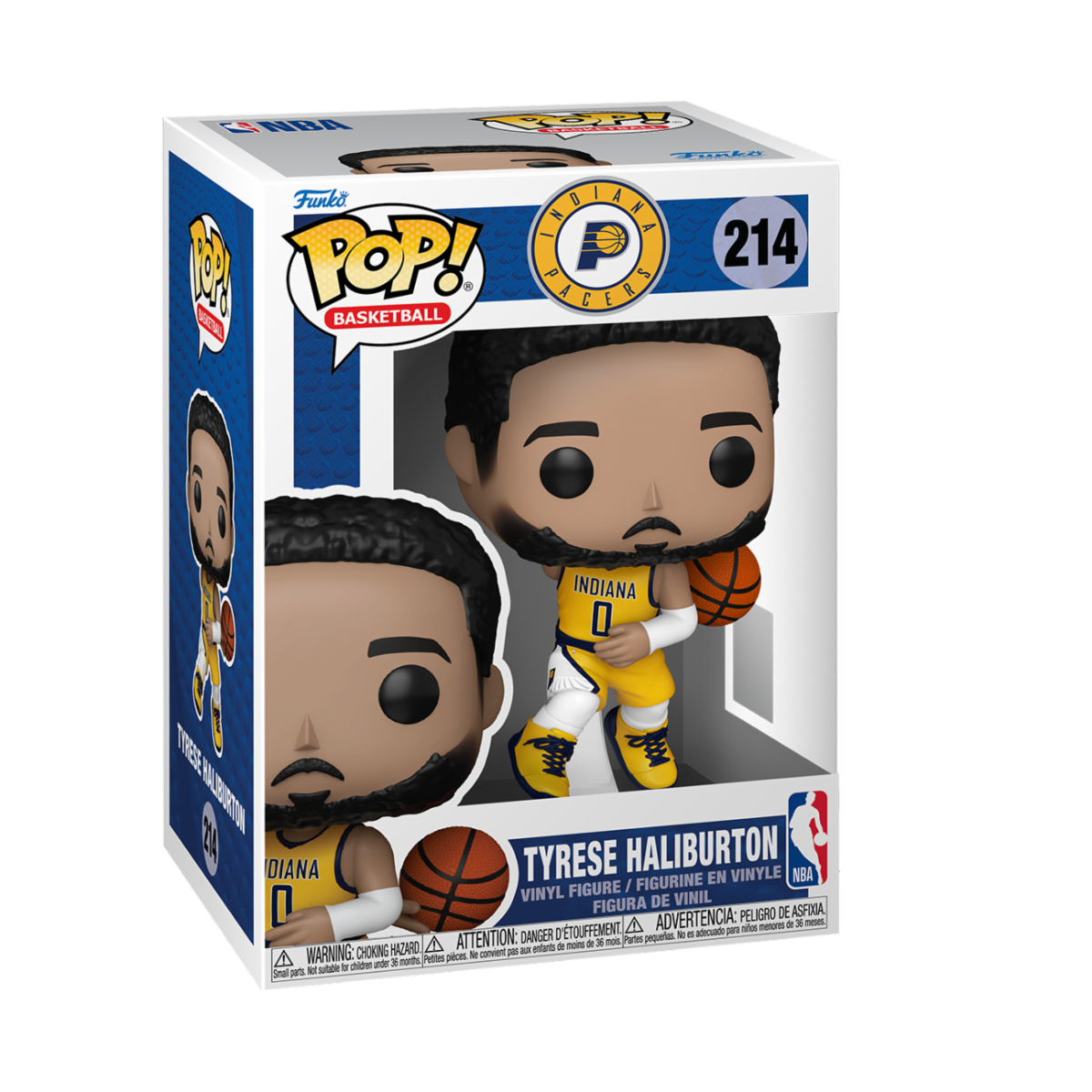 SPORTS: NBA - POP FUNKO VINYL FIGURE 214 TYRESE HALIBURTON (PACERS) 9CM