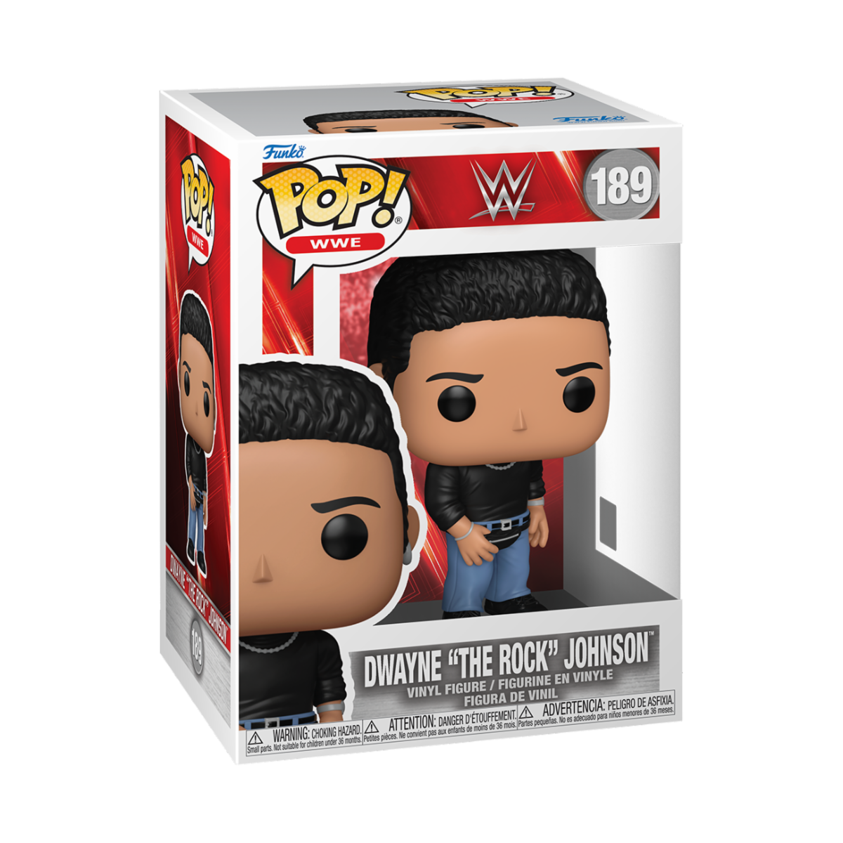 WWE - POP FUNKO VINYL FIGURE 189 DWAYNE "THE ROCK" JOHNSON 9CM