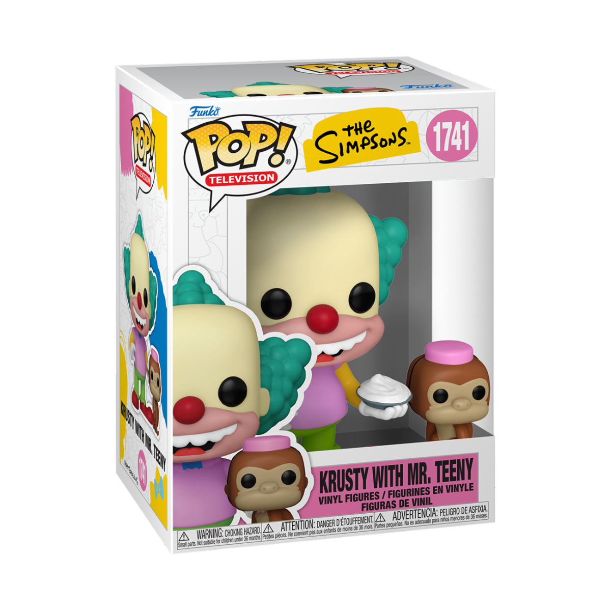 THE SIMPSONS - POP FUNKO VINYL FIGURE 1741 KRUSTY WITH MR.TENNY 9CM