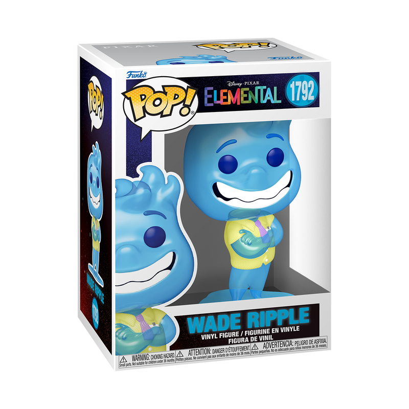 PIXAR: ELEMENTAL - POP FUNKO VINYL FIGURE 1792 WADE RIPPLE (CITY INSPECTOR) 9CM
